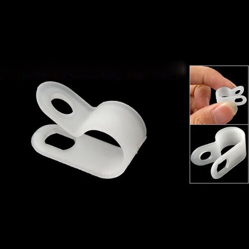 100 Stuks Wit Nylon Kabel Klem Organizer