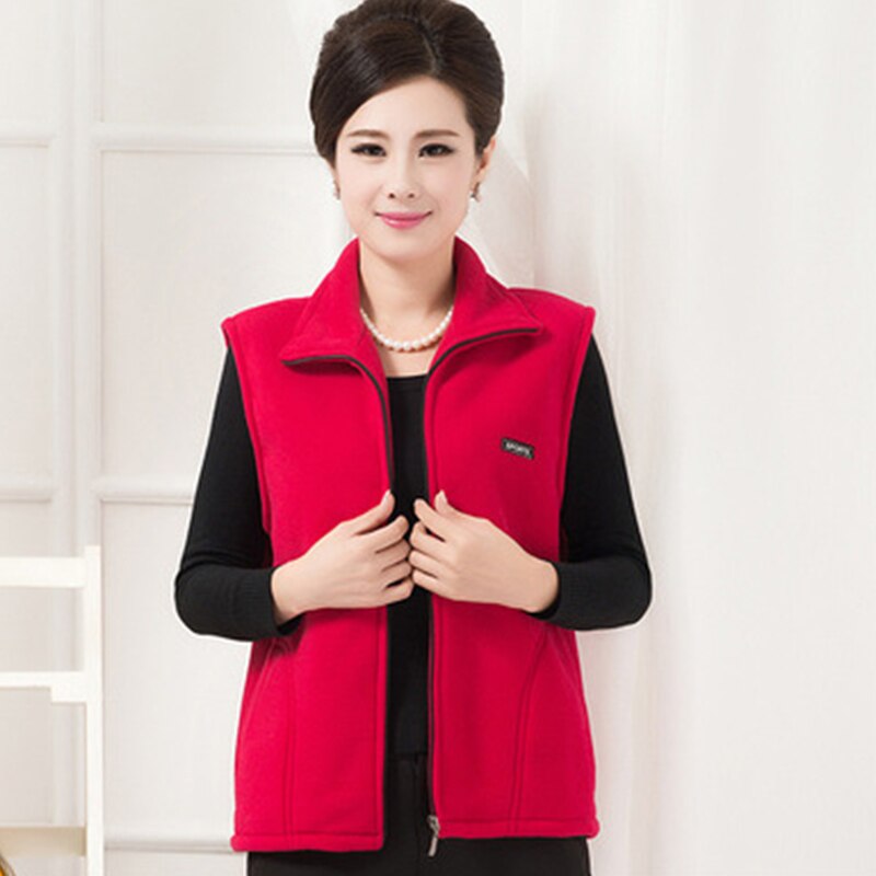 Goedkope winter paars/zwart mommy vest plus size 3xl 4xl warme dames vest mouwloze katoenen jassen dames herfstoutfits