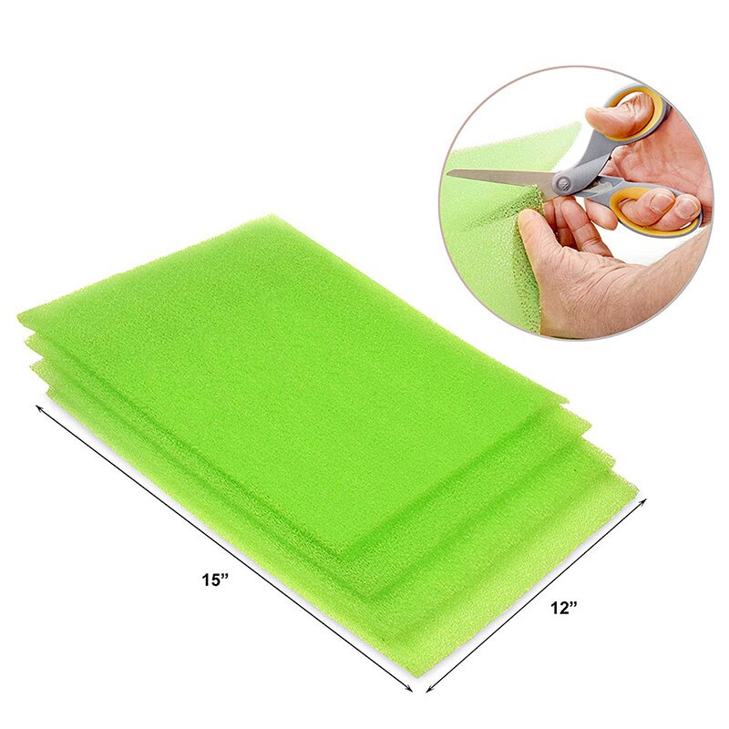 Filtersvamp til køleskabsskuffer køkkentilbehør meldugsikker filtersvamp forlængerskuffer hyldeforing