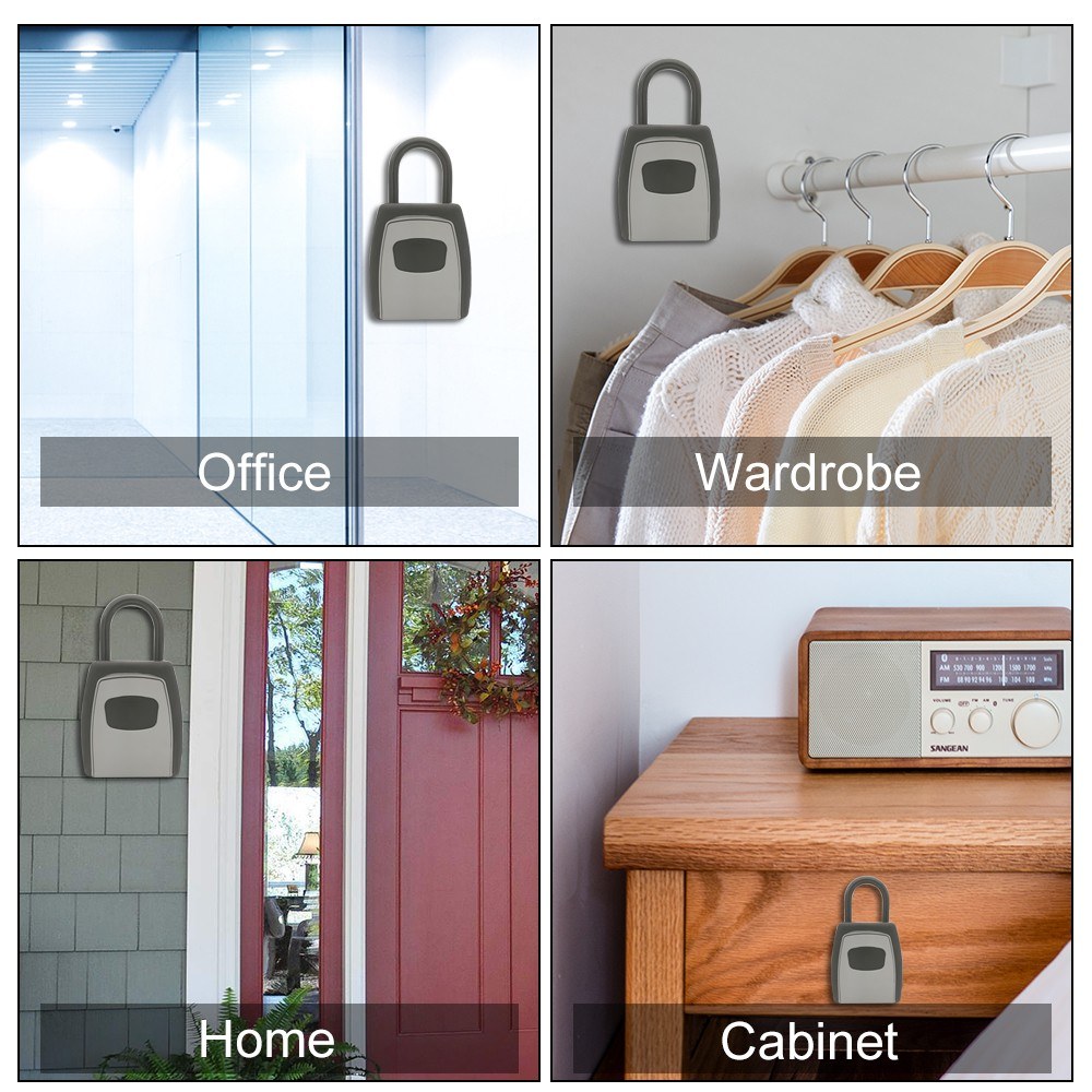 Outdoor Key Safe Deposit Box Key Storage Safe Box With Code Combination Lock Box For keys