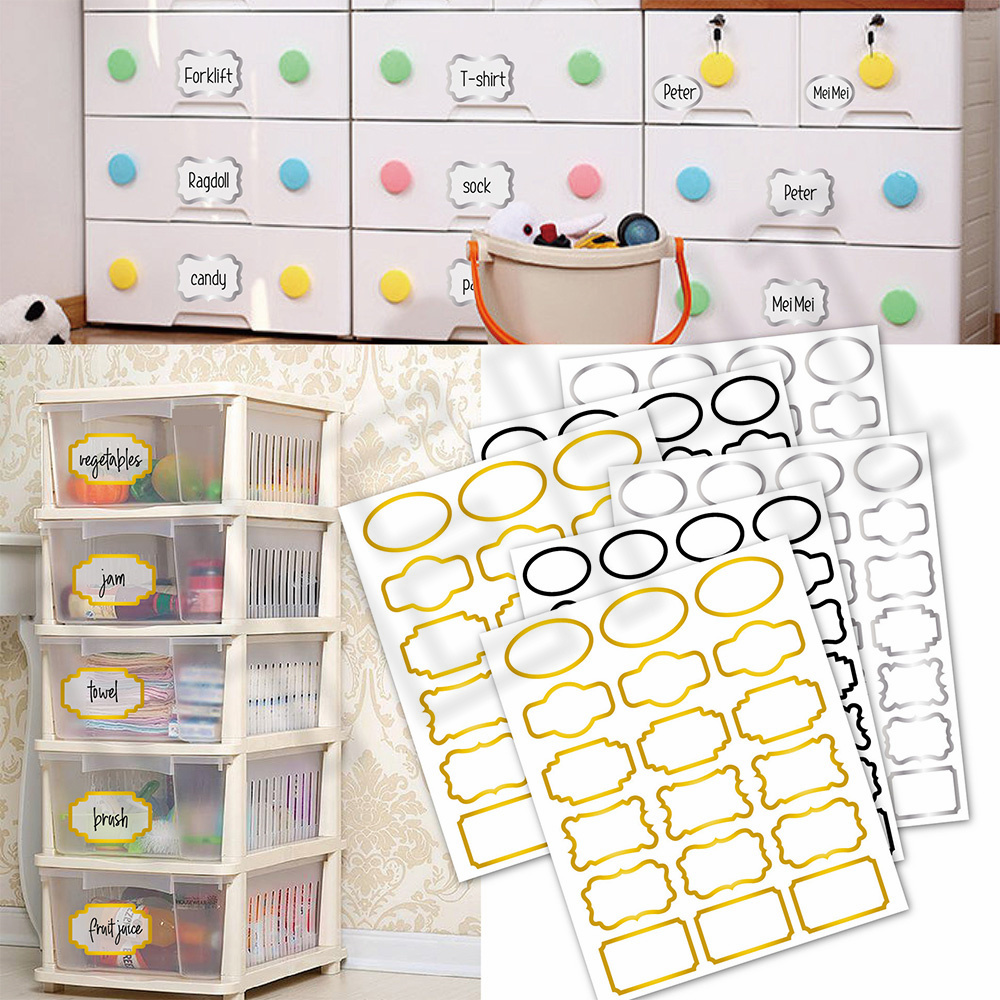 1 Sheet Waterproof Transparent Label Stickers Mark... – Grandado