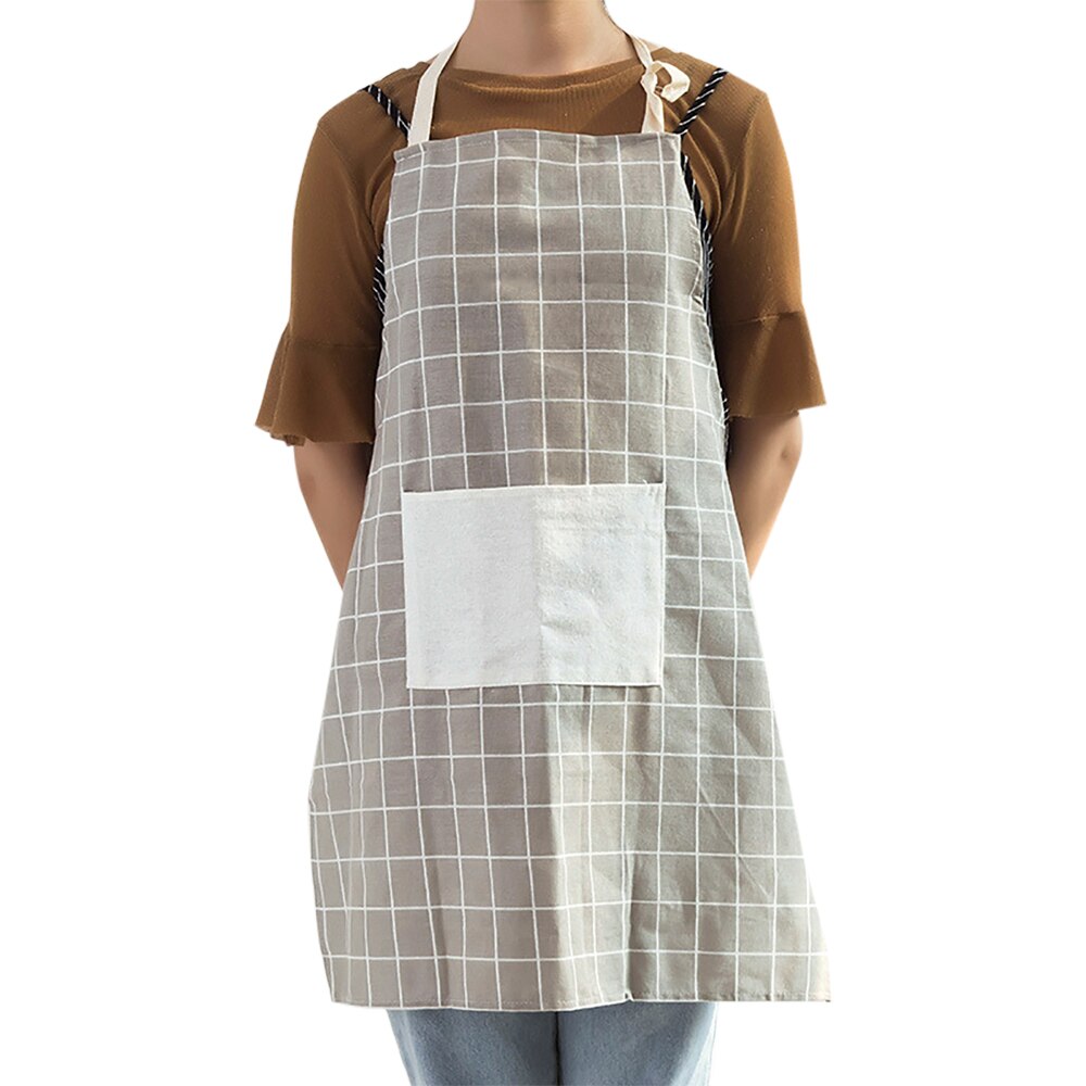 Verstelbare Voor Thuis Restaurant Katoenen Doek Bakken Jurk Overgooier Koken Accessoires Keuken Schort: Light Grey