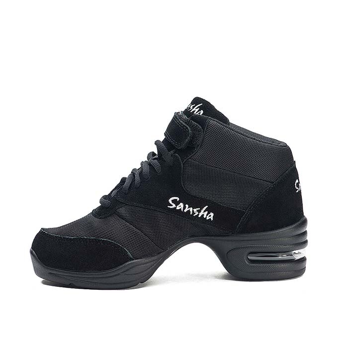 Sansha High-Vamp Mesh Upper Sneakers Comfortable Soft Outsole Dance Shoes H129M: 39
