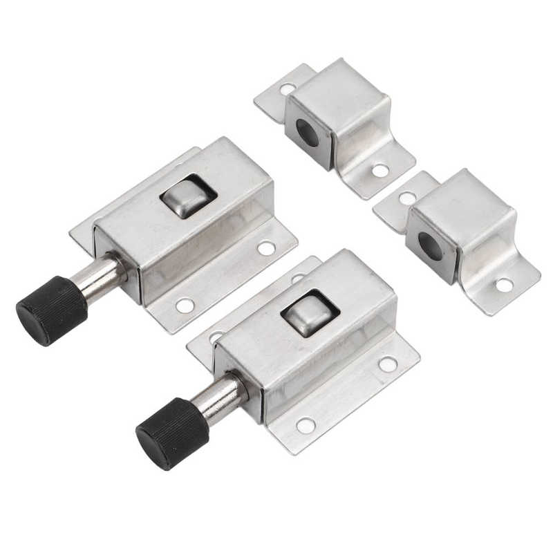 Automatic Spring Lock Door Stainless Steel Solid Anticollision for Security