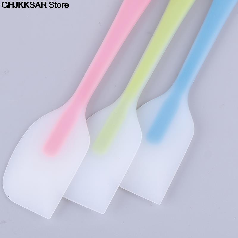 1pc Heat Resistant Non-stick Silicone Spatula Spoon Cooking Kitchen Cake Scraper Green | Pink | Blue