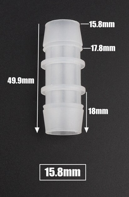 5pcs/lot 11.1-25mm PP Plastic Connectors Garden Micro Irrigation Hose Joints Aquarium Fish Tank Parts Air Pump Fittings Adapter: 15.8mm Pagoda