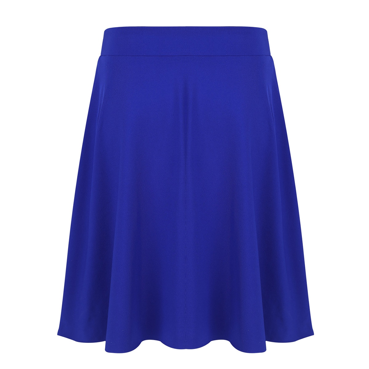 Teen Summer Skirts Solid Color Lightweight Stretchy Big Girls Knee Length Full A-Line Skater Skirt for Party School Casual Wear