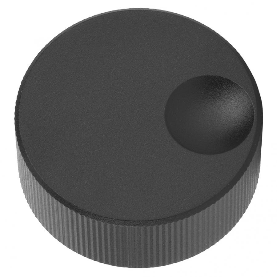 32X13 Mm Volumeknop Zwart Frosted Solid Aluminium Knop Voor 6 Mm Potentiometer.