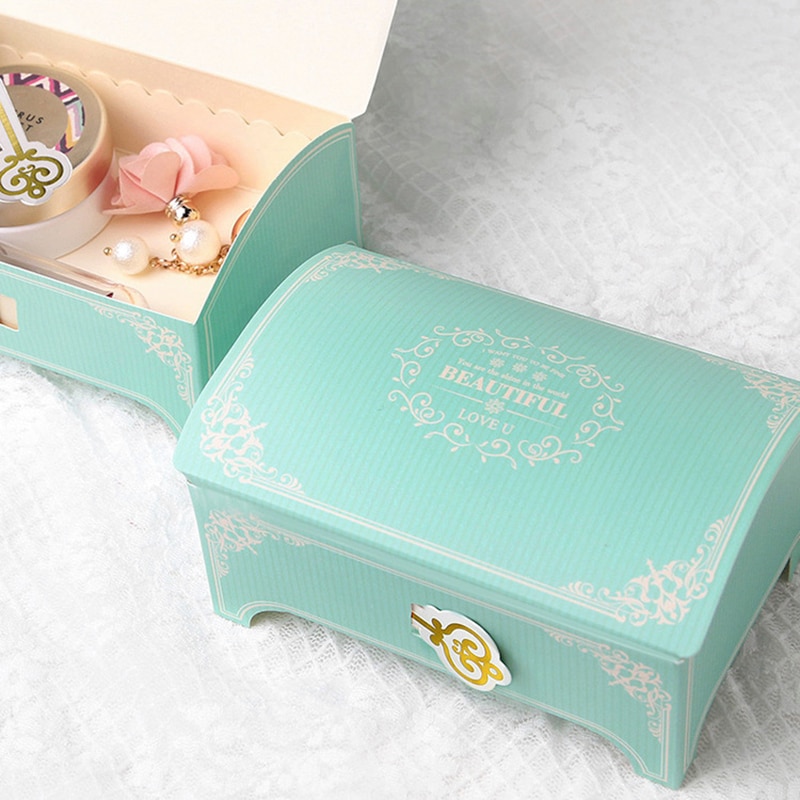 10Pcs Treasure Shape box Paper Favors Candy box for Wedding Handmade Cookies Biscuits Packaging Bag