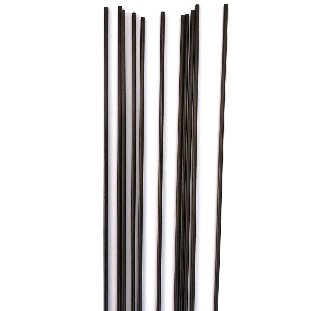 fest Rundstangen aus Kohlefaser, Länge 500 mm, Durchmesser 1 mm, 2 mm, 3 mm, 4 mm, 5 mm, 6 mm, zylindrische Kohlenstoffschaft für RC-Modelle, DIY