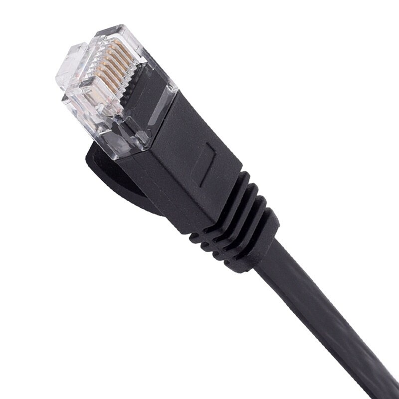 CAT6 RJ45 Computer Network Cable Flat Jumper CAT6 Super Six Network Cable Suitable for Computer Notebook Router-1.5M