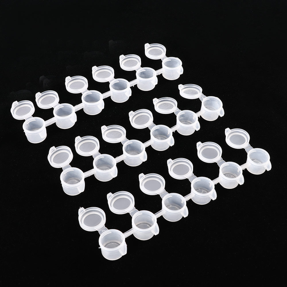10pcs Empty paint box Mini Palette Paint Draw Pigment Pots Portable Small Items Storage Plastic Empty Box Sealing Container