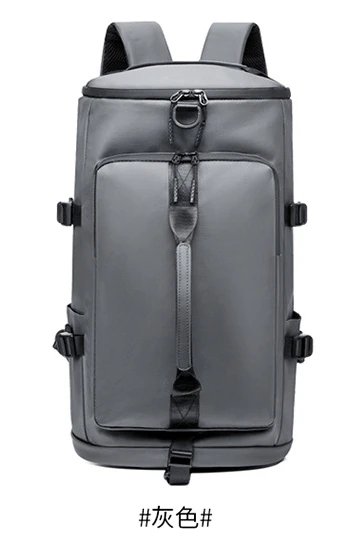 Mochila impermeable de gran capacidad, bolsa multifuncional para casco de motocicleta y ciclismo, mochila de viaje para deporte de motocicleta y senderismo: Gris