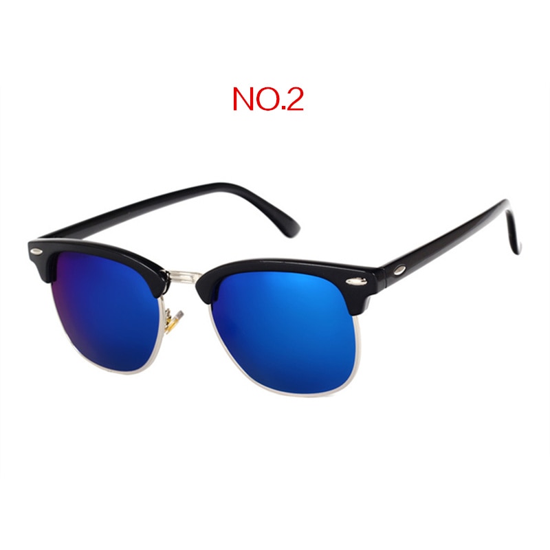 Yooske polariserede solbriller kvinder mænd klassisk mærke vintage firkantede solbriller kørsel spejl  uv400 til auto bil: No2