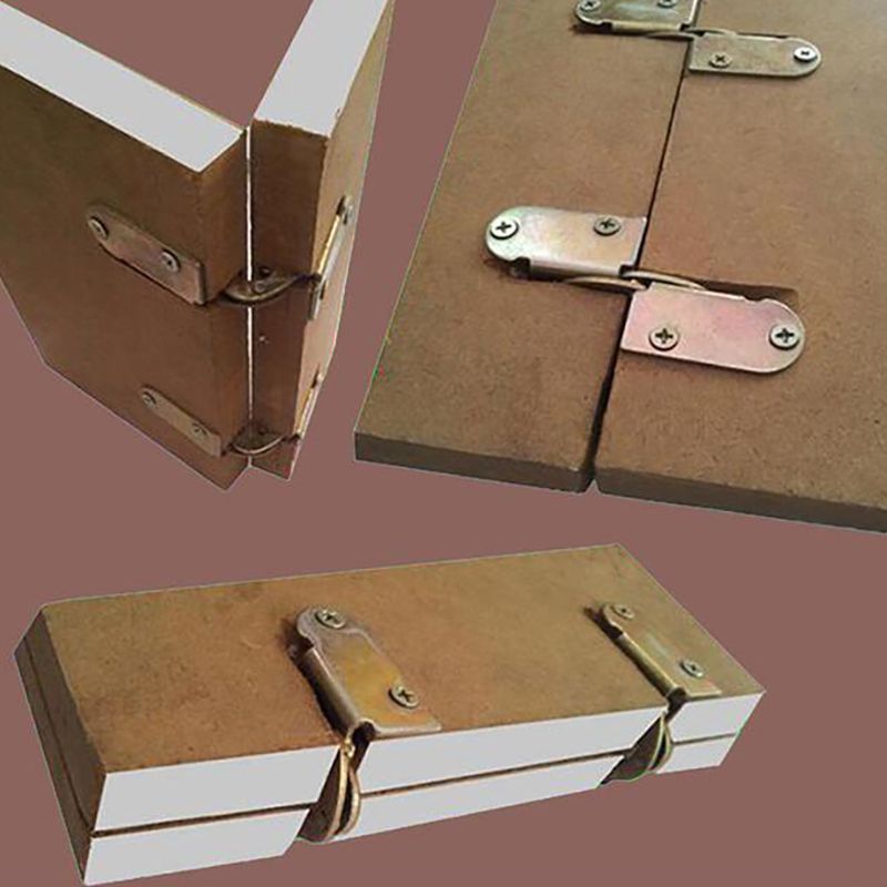 2Pcs/set Folding Hinge 180 Degree Flap Board Hinge Furniture Dinner Table Bed Hidden Hinges Support Bracket Hardware Accessories