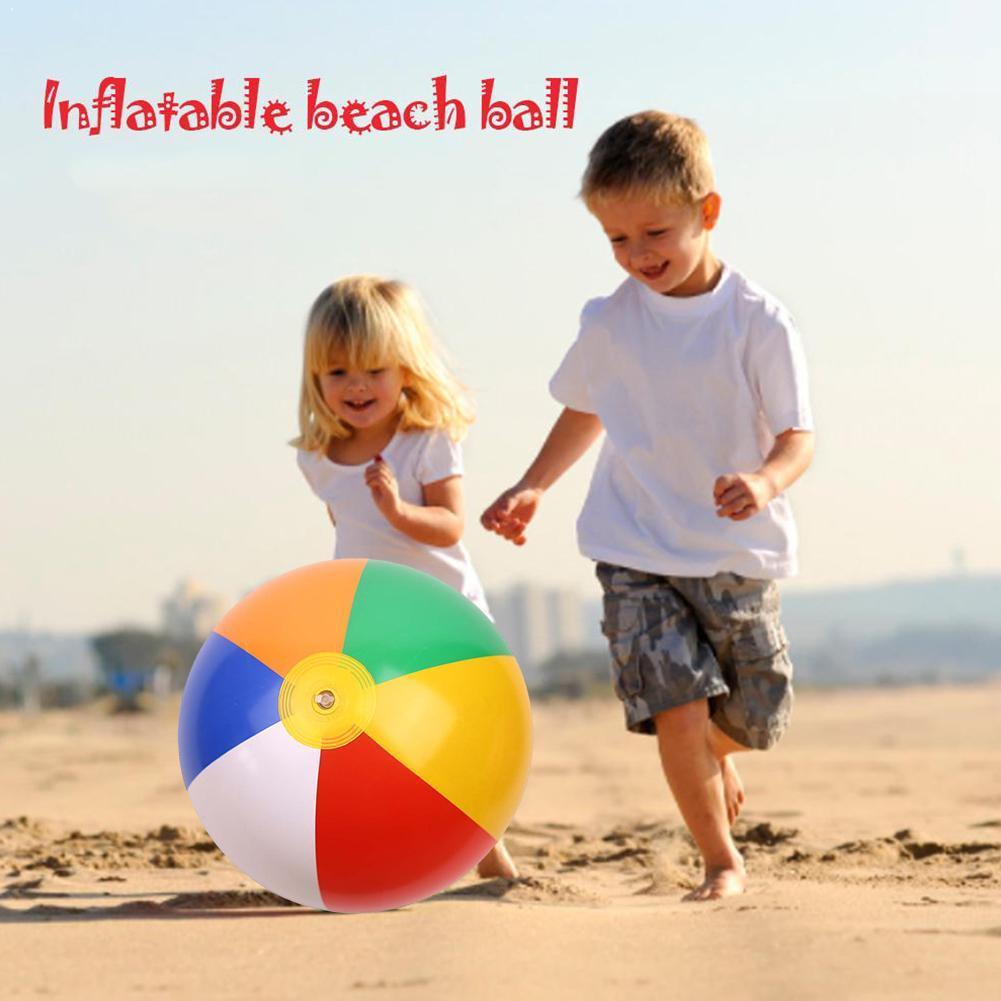 Summer Outdoor Inflatable Beach Ball Toy Fun Outdoor Swimming Water Inches Beach 6-color Play 12/14/16/20/25 Inflatable Bal G1G8