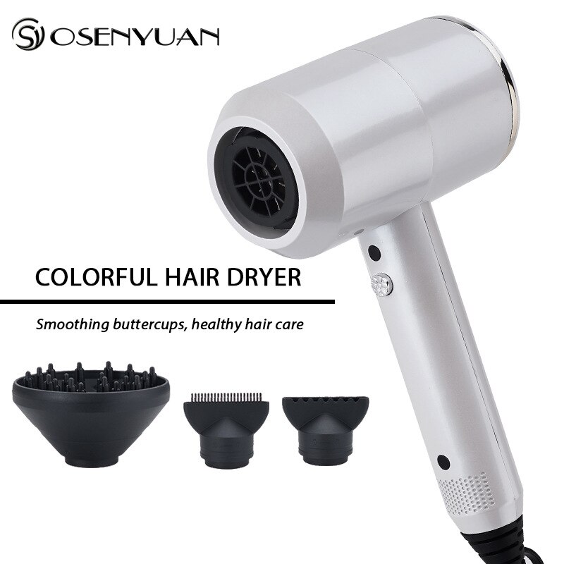 Beste Negativ ionisch Haar Trockner 3-in-1 Multifunktionale Styling Werkzeuge Haartrockner Haar Blasen Trockner Schnelle Gerade Luft Styler: Silber / uns