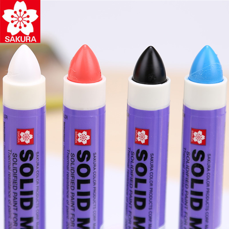 Japan Sakura Solid Marker Industrial Pen Dry Can Write on Steel Plate Water Oil Surface Multi-function Pen