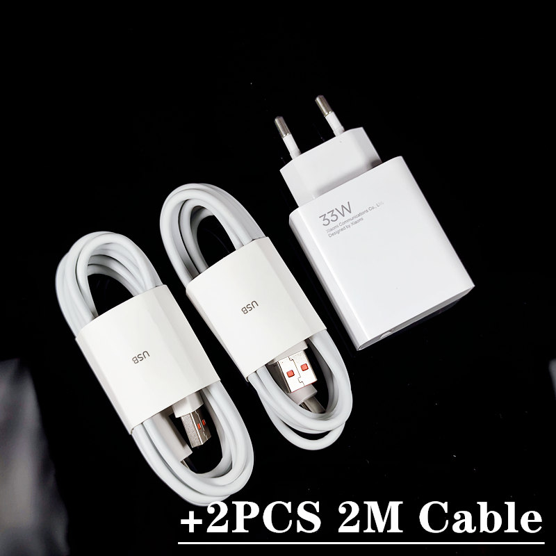 Original Xiaomi 33W Fast Charger EU 30W Turbo Charge Type C Cable Xiaomi Redmi Note 9 Pro POCO X3 Nfc Mi 10 9 9t Pro Note 10 10X: Reino Unido