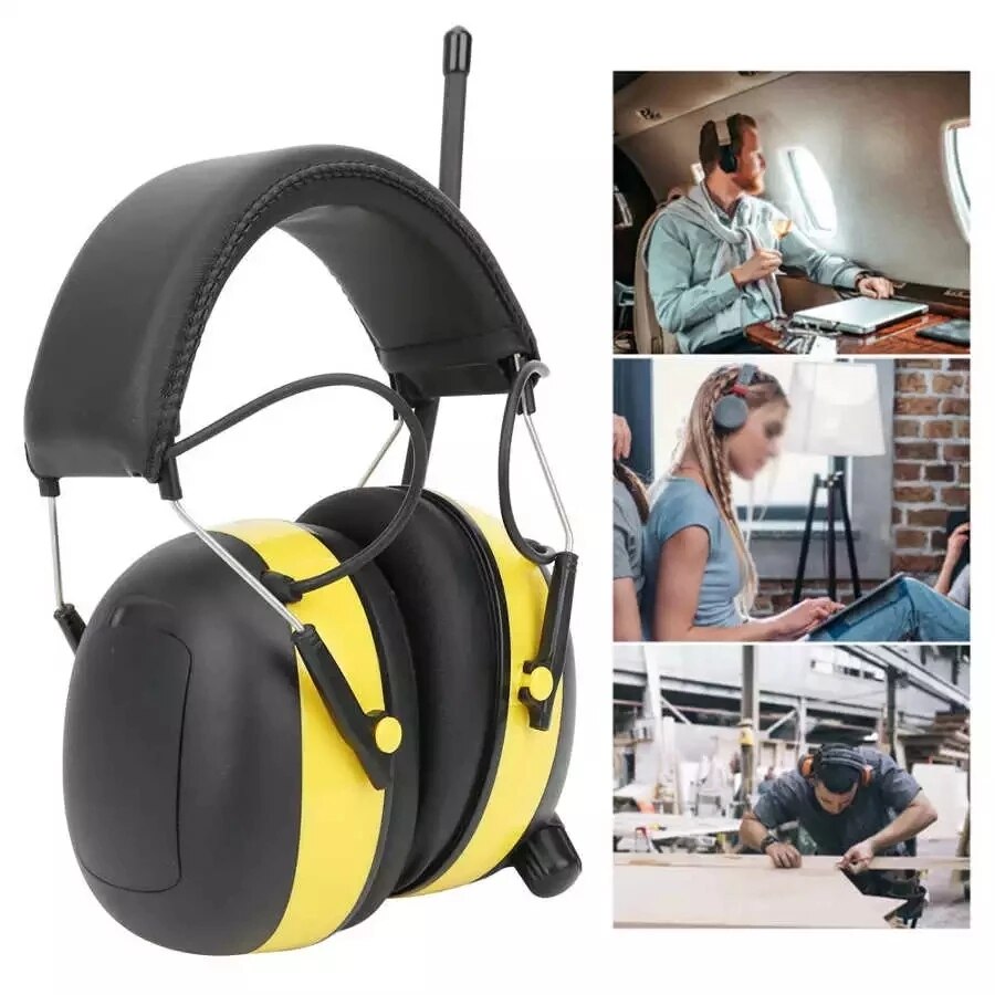 Electronic Noise Reduction Earmuff Hearing Protector Headphone Digital AM / FM Radio Stereo Hearing Protection Ear Muffs