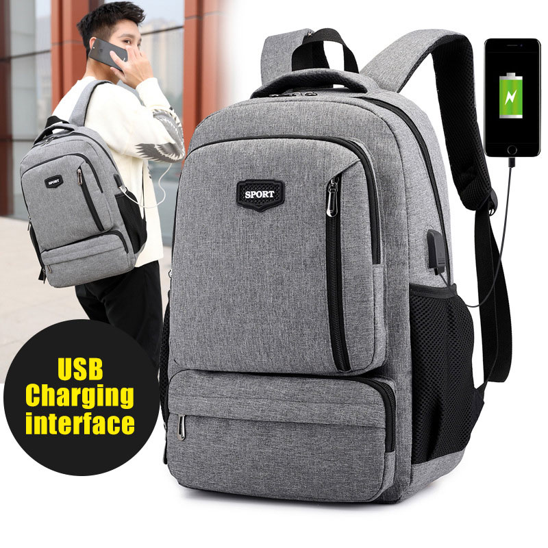 Hommes sac à dos 15.6 pouces ordinateur portable USB recharge multi-couche espace voyage homme sac nouveaux hommes sac multifonctionnel sacs à dos femmes