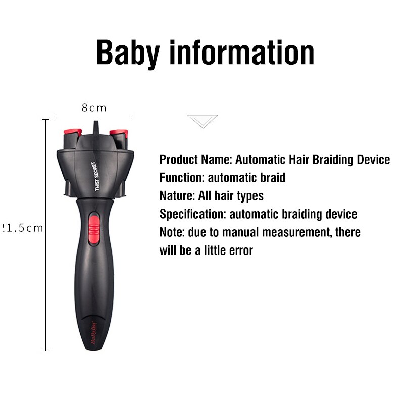 Automatische Haar Braider Elektrische Twist Braider Styling Vlechten Machine Quick Braid Tool Hair Styling Tool
