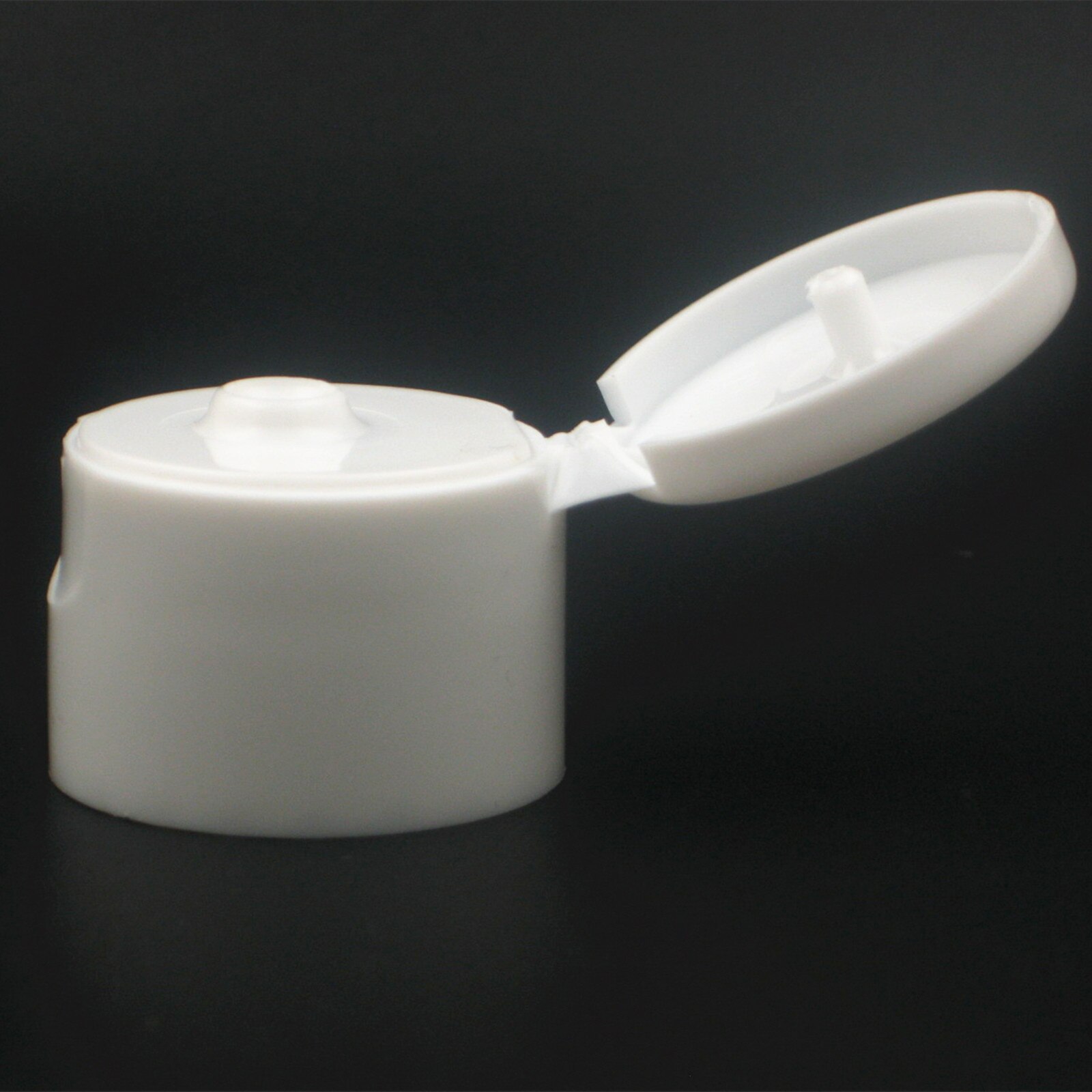 empty white/black Dispensing Caps Plastic Bottles, 500ml clear PET bottle with flit top cap