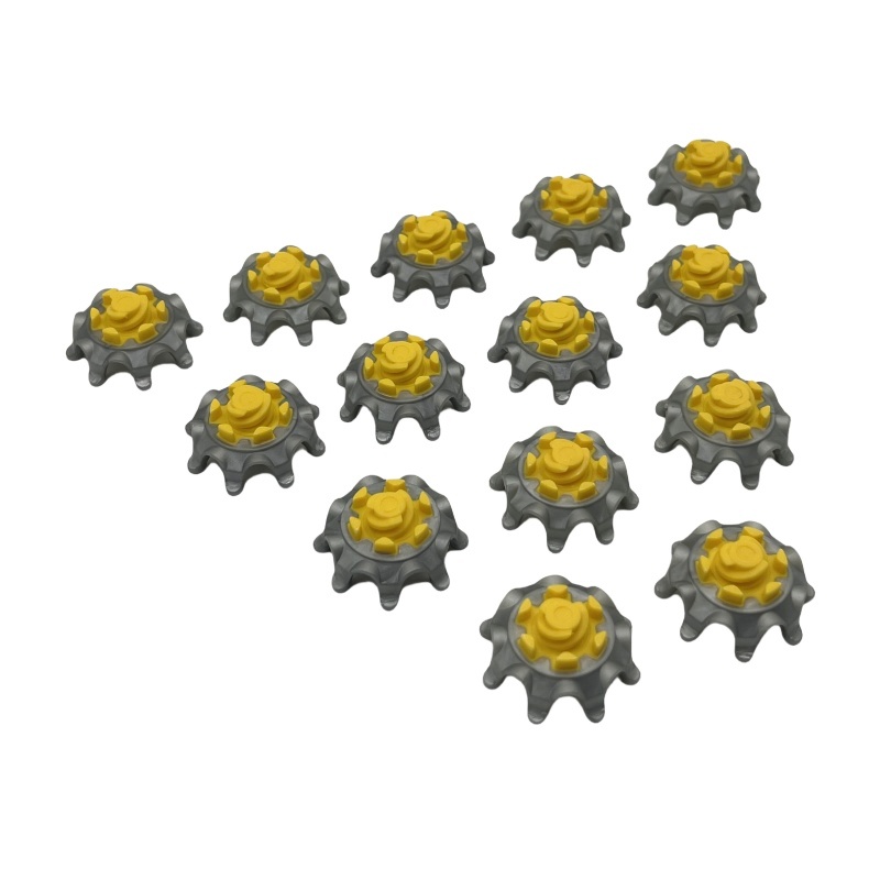 14 Stuks Golf Spikes Golf Fast-Wist Studs Schoenplaten Golfschoenen Voor Footjoy Comfortabele Fast-Wist Golf Accessoires: YELLOW