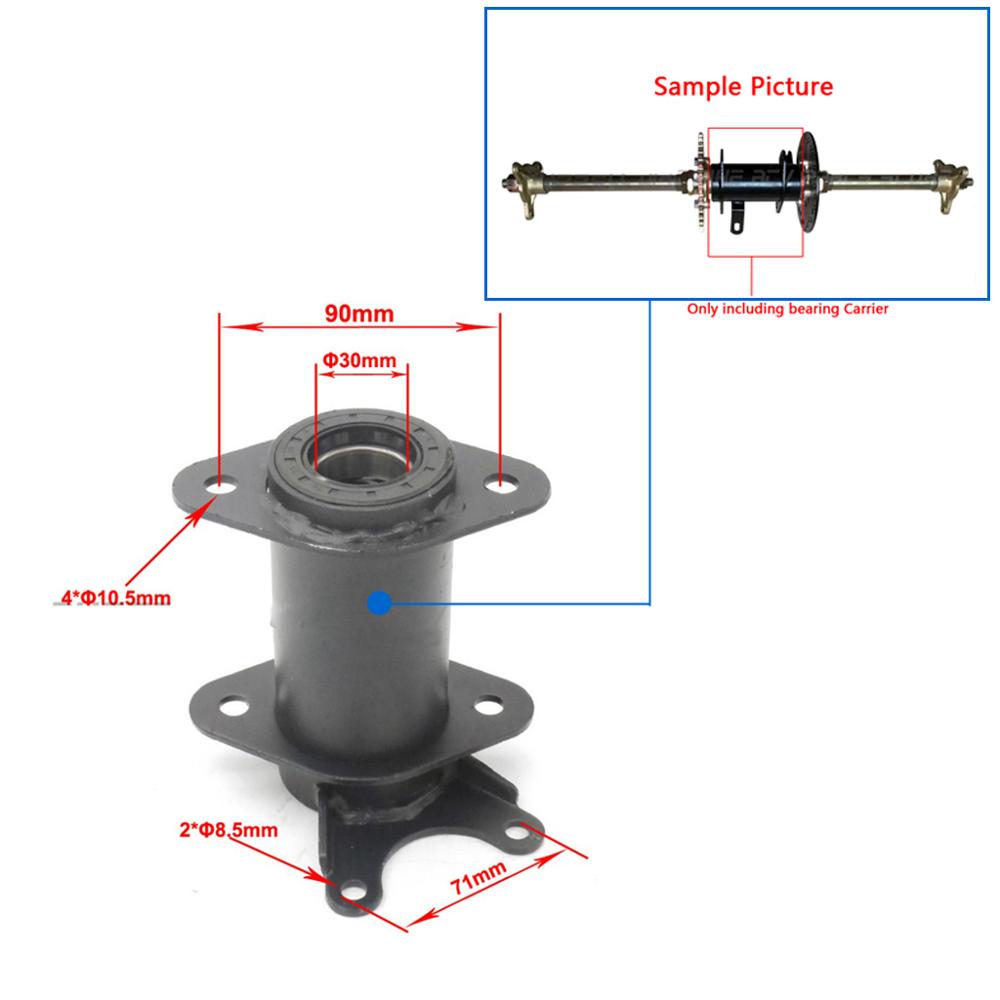 Rear Axle Bearing Carrier Hub For 110cc 125cc 150cc 200cc ATV Quad Go Karts Bike Vehicle