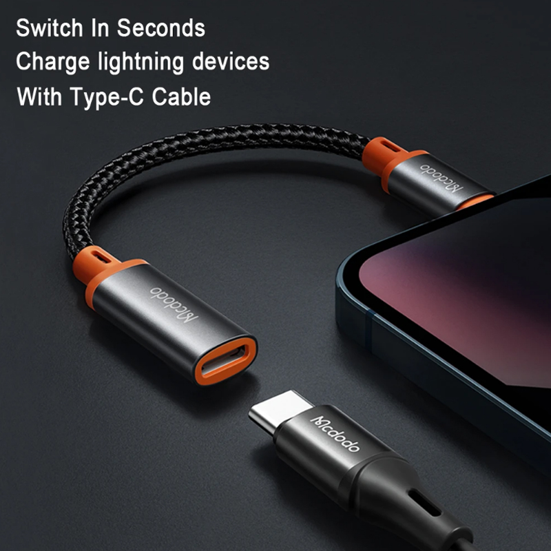 Type-C to Lightning Male OTG Earphone Audio Charging Adapter, I P Hone 13 12 11 Macbook I Pad U Disk Data Converter Cable DIY