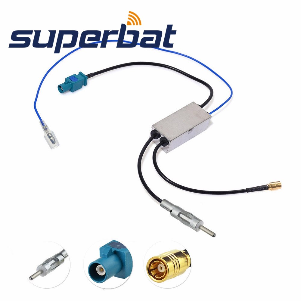 Superbat FM/AM to DAB+/FM/AM Car Radio Aerial Converter/Splitter/Amplifier for C-KO DAB