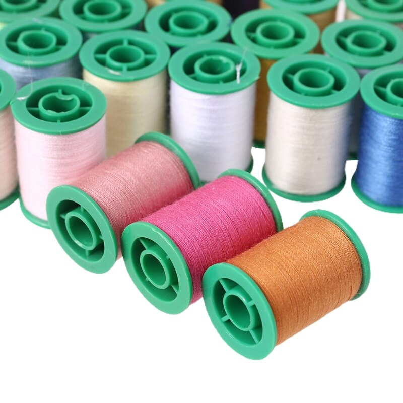 Complete Sewing Thread Kit 30 Pcs Basic DIY Sewing Kits with Storage Box for Sewing for Adults Beginners Emergency Repairs E56E