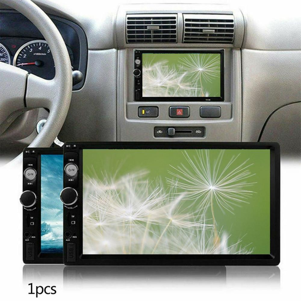 7010B 7 Inch DOUBLE 2DIN Car MP5 Player BT Touch Screen Stereo Radio HD Multimedia player With 4 Light Camera