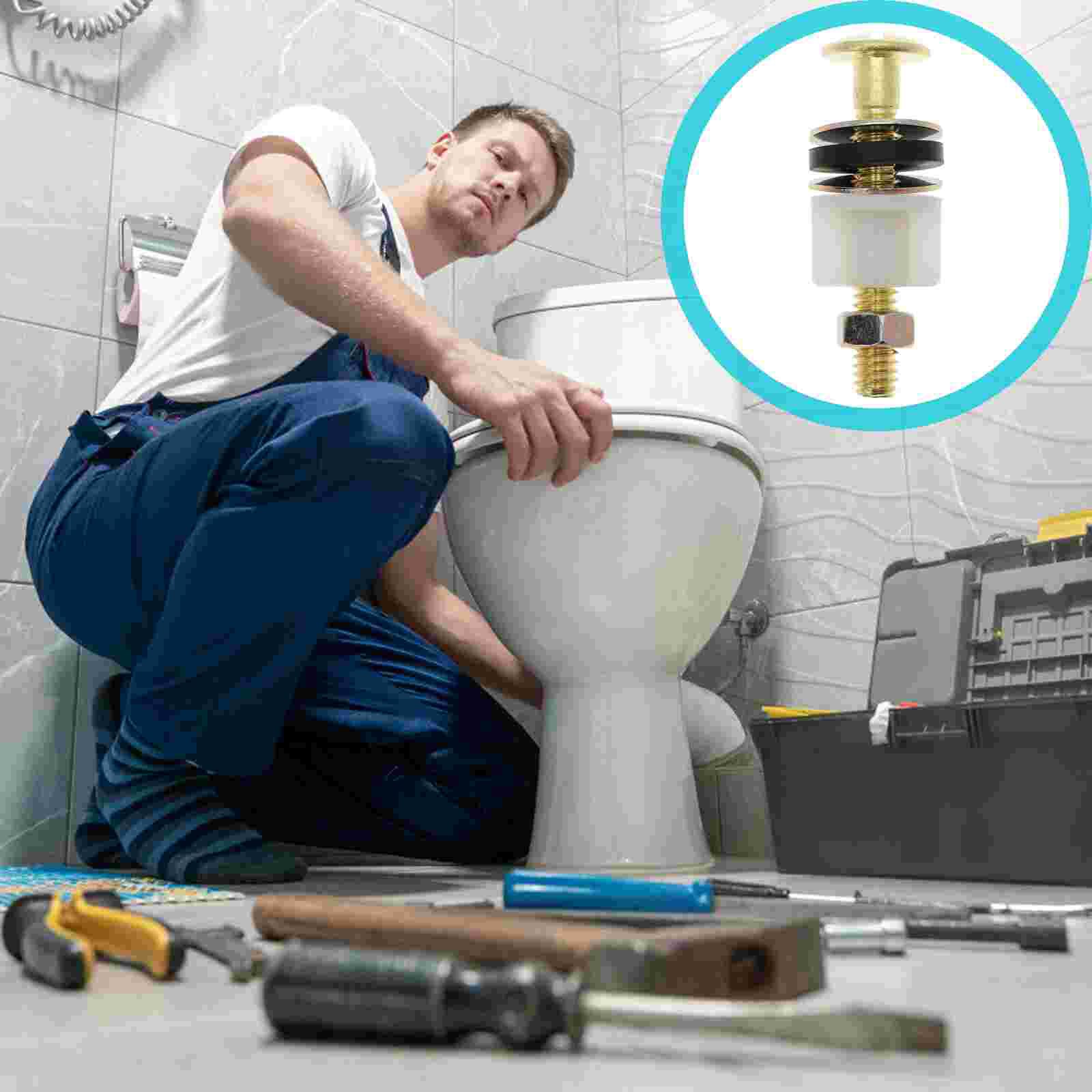 Universele WC-bril voor toiletbril, bevestigingsset met schroeven, accessoires, wc-deksel