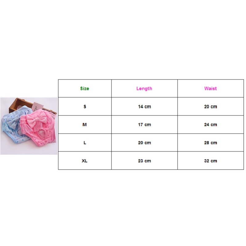 Pet Dog Shorts Sanitary Physiological Pants Washable Cotton Pet Briefs Diapers Female Dog Menstruation Panties Underwear Briefs