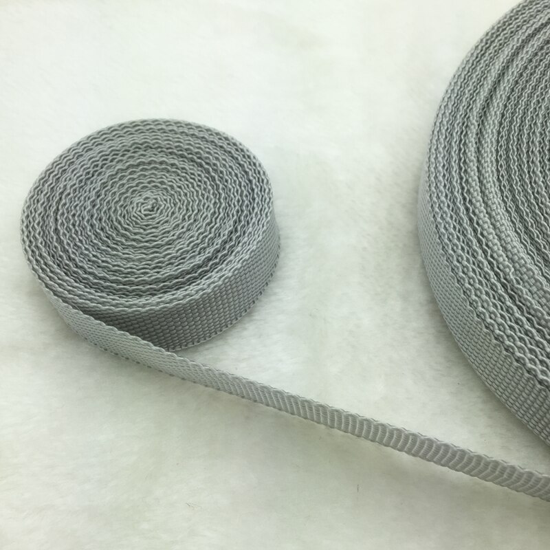 10 Yards/Roll 3/4 &quot;20mm Brede Band Nylon knapzak Strapping Zakken Ambachten: Gray