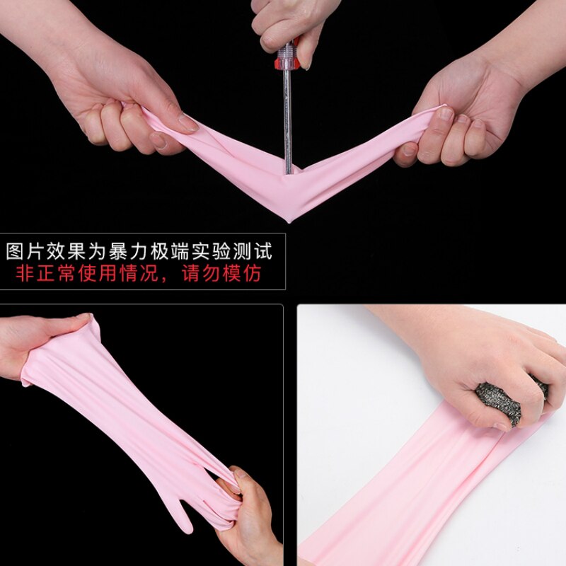 Guantes duraderos para el hogar, manoplas de goma para limpieza de cocina, lavaplatos, material seguro y de ajuste suave, importados de Japón