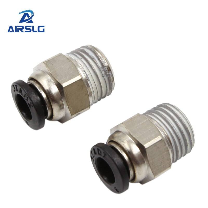 Push in fitting PC 4 6 8 10 12mm PC4-M5 PC6-01 air tube hose quick connector pneumatic air quick coupling