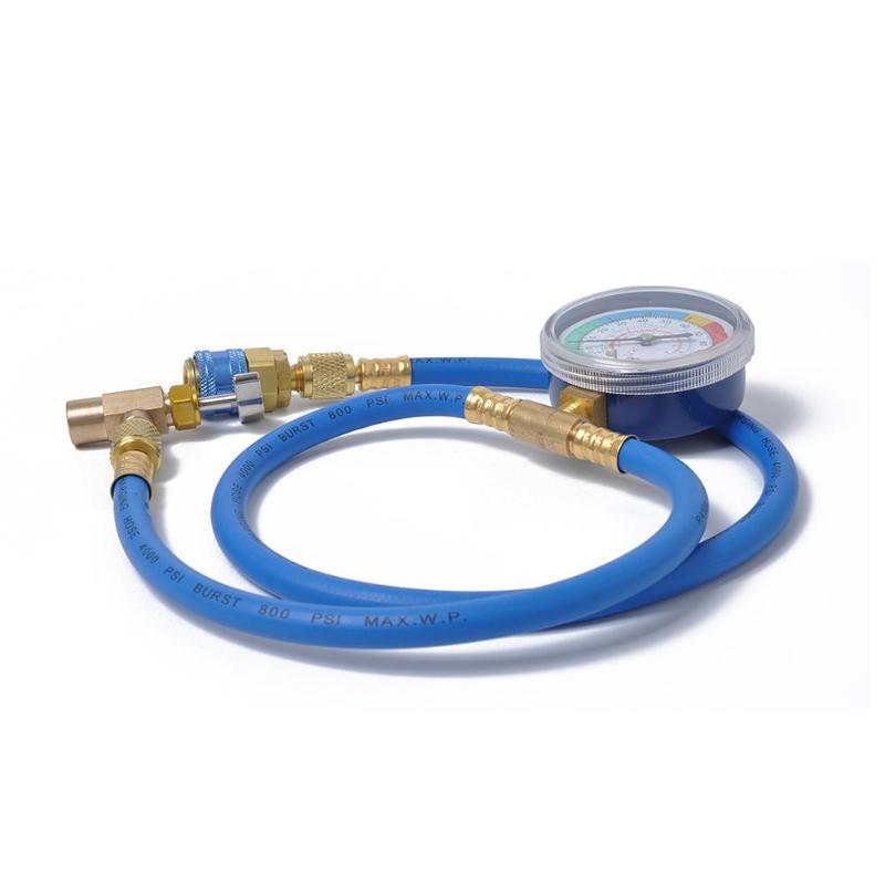 Accesorios para el coche AC aire acondicionado R134A, manguera de recarga de refrigerante con Kit de medición de calibre de presión, herramienta de diagnóstico automático de cobre