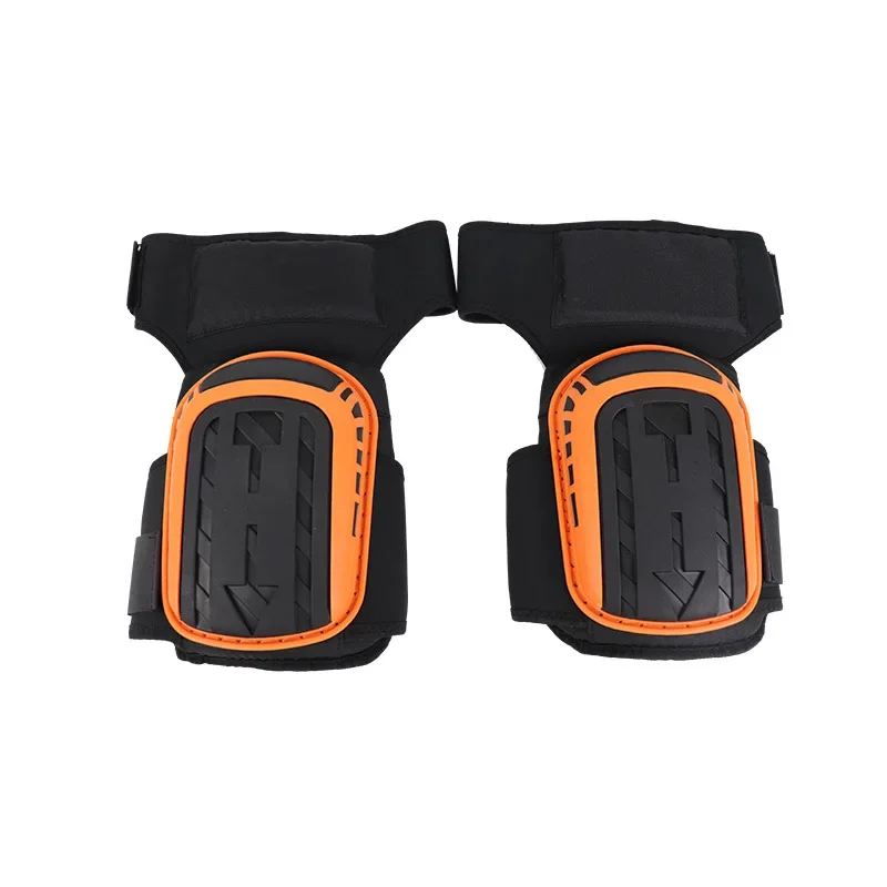 2PCS Knee Pads for Work Heavy Duty Foam Padding Gel Construction Knee Pads with Strong Double Straps: Orange