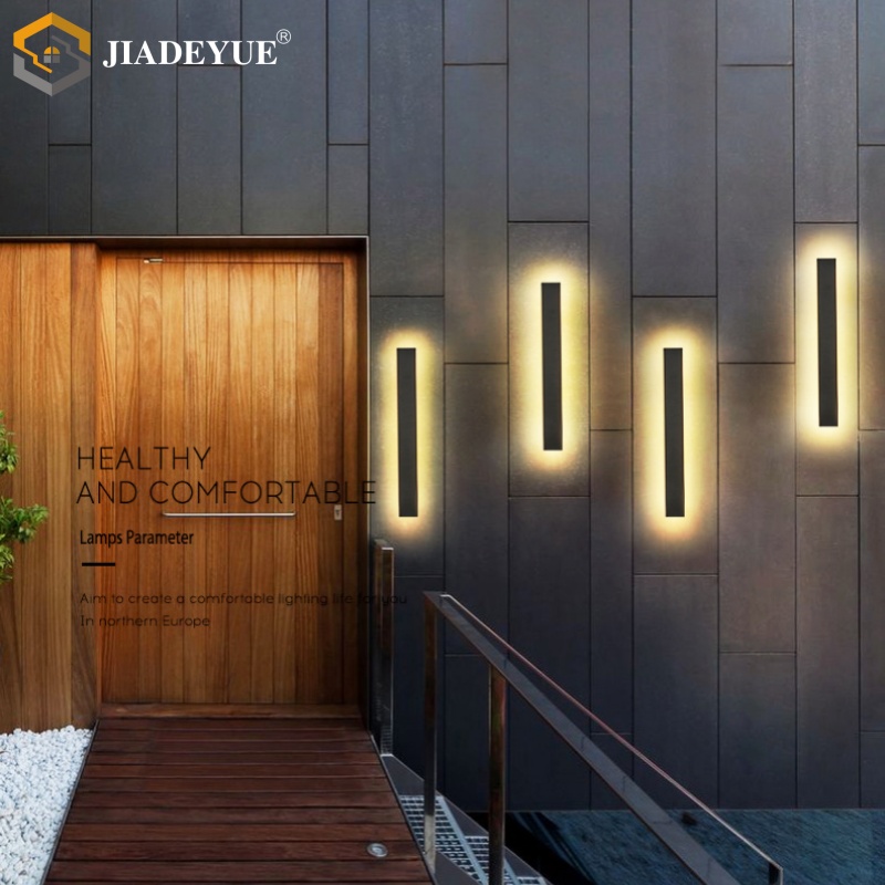 Outdoor Waterdichte Led Lange Wandlamp Ip65 Balkon Tuin Villa Veranda Buitenverlichting 110V, 220V