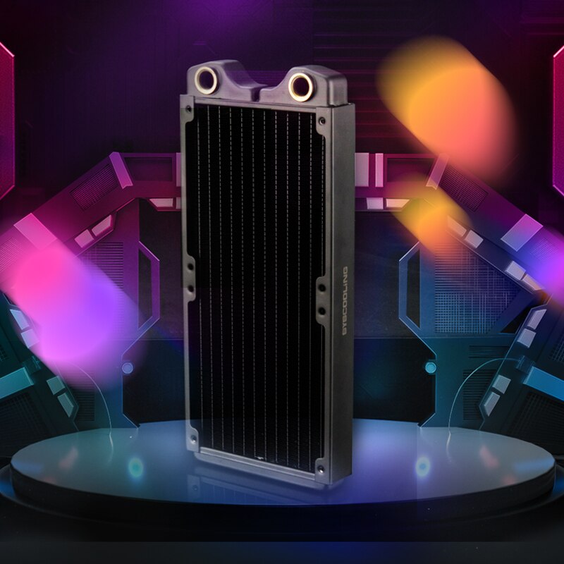 Syscooling PT 240 copper heat radiator black color 240 mm water cooling radiator for water cooling system