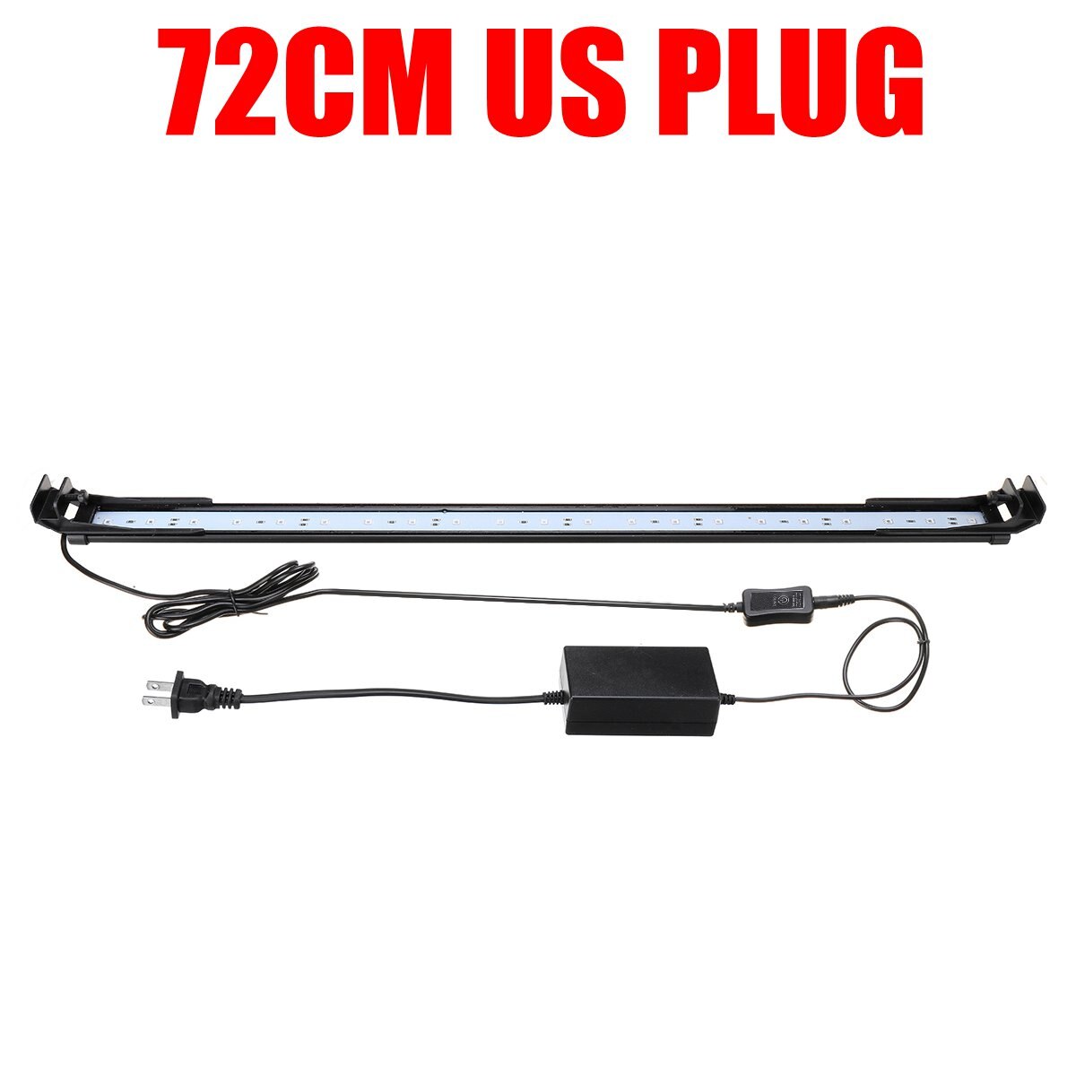 72Cm 24W Aquarium Licht Aquarium Lamp Aquarium Led Verlichting Indoor Planten Vissen Luminaria Rgb Dimmen Met Afstandsbediening controle: US PLUG