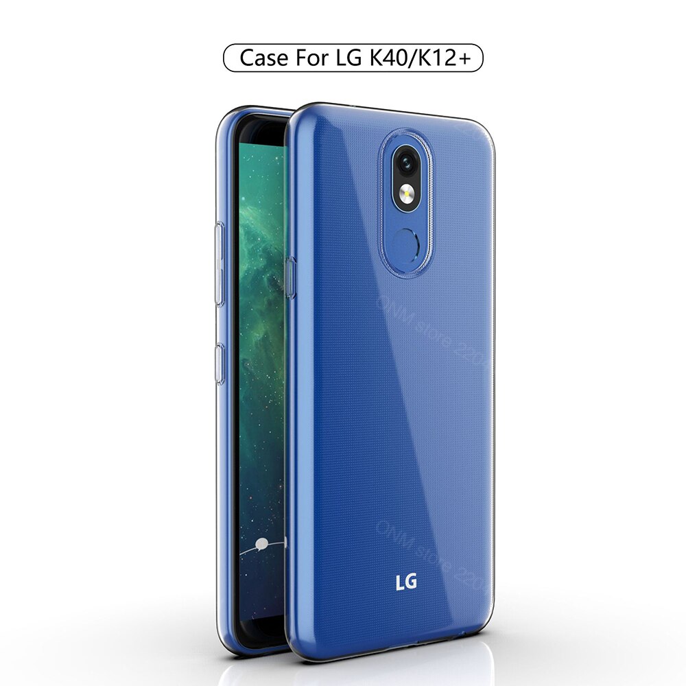 per Il caso di LG K40 TPU silicone Trasparente Montato Cassa Molle Del Respingente per LG K12 Più X4 Trasparente Della Copertura Posteriore