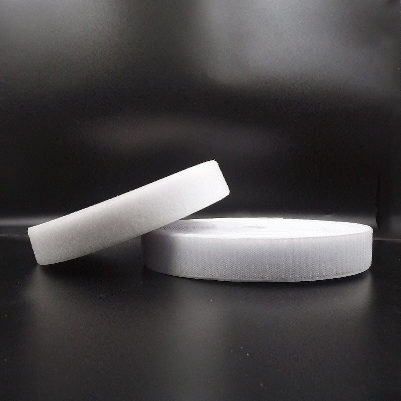 2cm Magic Strap Tape Velcros Adhesive Fastener DIY Polyester Nylon Hook Loop Tape Fastener Sewing Accessories No Glue: White