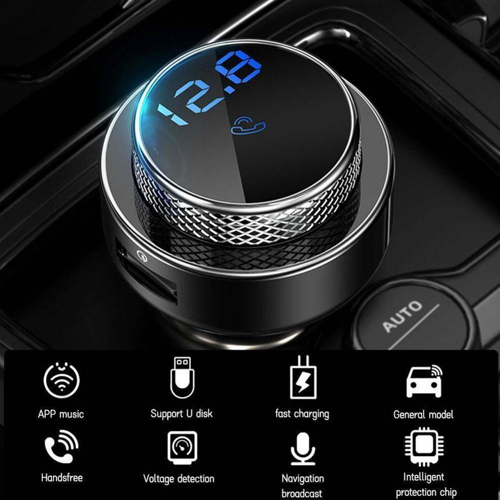 Neue FM Transmitter Aux Modulator Wireless Bluetooth 5,0 Player USB Ladung Auto Auto Freisprecheinrichtung Audio Schnelle Auto Charge Kit MP3 v0X5