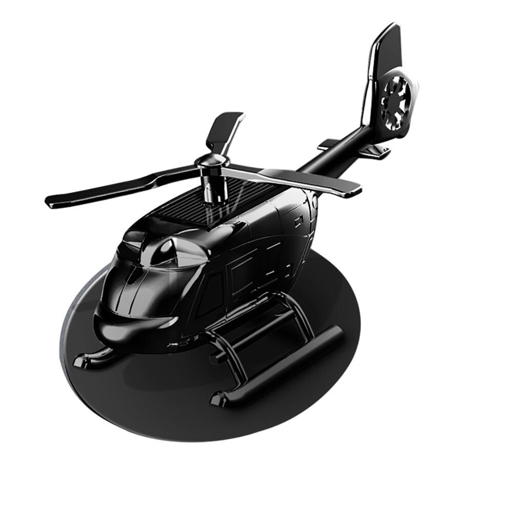 Dekoracja samolotu samochodowego aromaterapia odświeżacz powietrza helikopter prezent odświeżacz robić samochodu słonecznego zapach samochodu samolot ornament samochód stylizacja: czarny