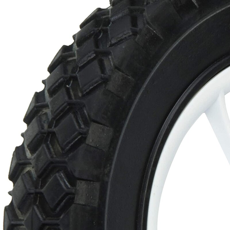 ALWAYSME 5 Inches Width 1.5Inches Solid Wheels With Fork For Utility Wagon Carts, Hand Trucks, Lawnmowers