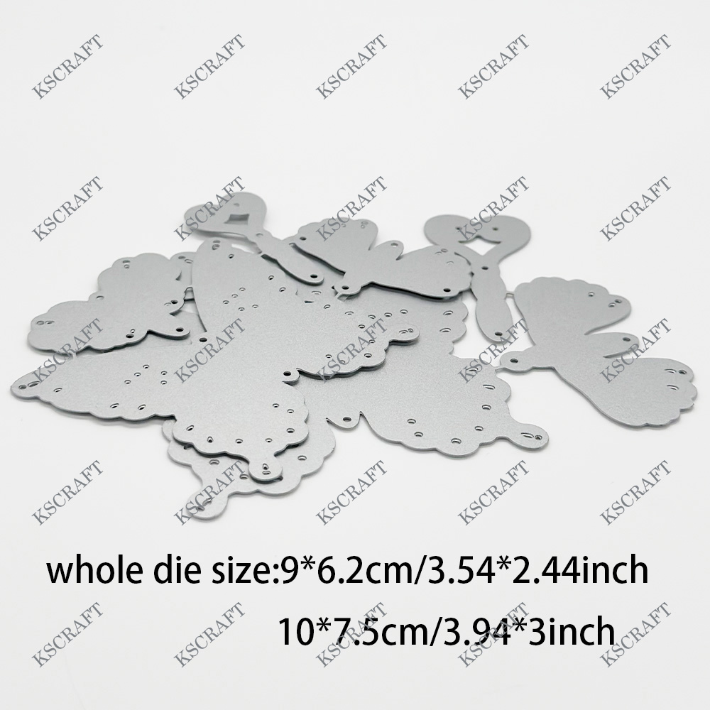 KSCRAFT gelaagde vlinder stansmessen stencils voor DIY scrapbooking decoratieve embossing DIY papieren kaarten