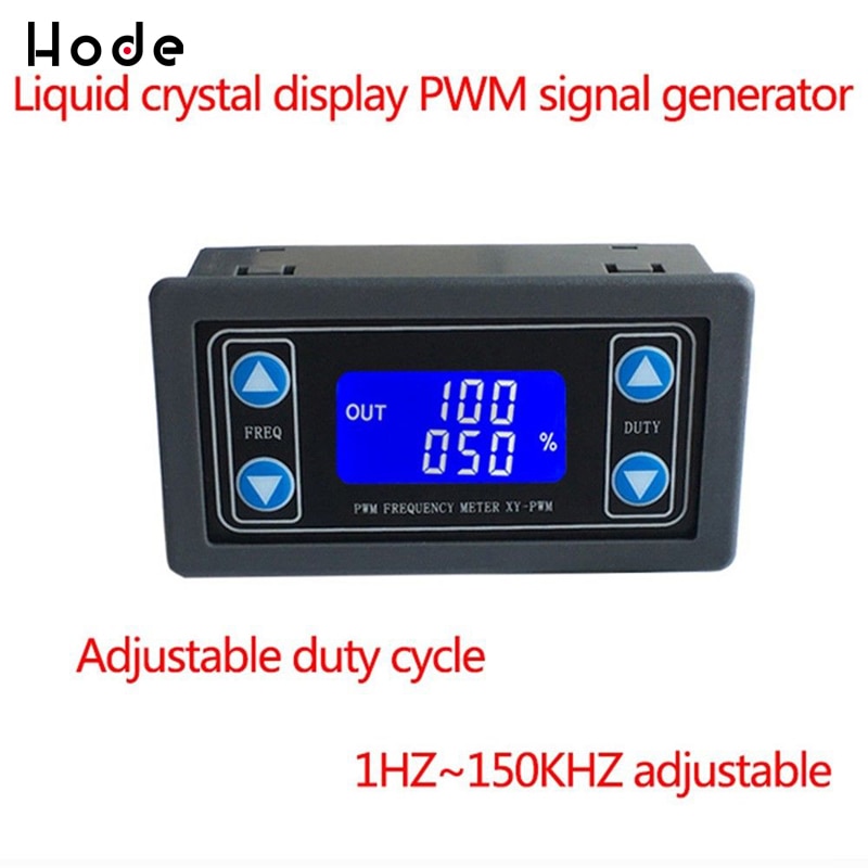 1Hz-150 Khz Lcd Digitale Display Pwm Pulse Frequency Duty Cycle Verhouding Verstelbare Vierkante Rechthoekige Golf Signaal generator